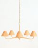 Anthropologie Delphine Rattan Chandelier - 8