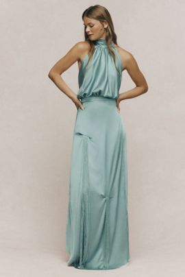 Anthropologie Deme By Gabriella Symphony Silk Maxi Dress