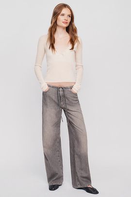 Anthropologie DL1961 Sienna Aura Low-Slung Wide-Leg Relaxed Jeans