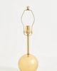 Anthropologie Edie Round Antique Brass Table Lamp Base - 1