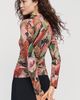 Anthropologie Farm Rio Artisanal Birds Mock Neck Top - 2