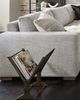 Anthropologie Feldman Leather Sling Magazine Rack - 1