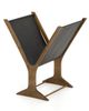 Anthropologie Feldman Leather Sling Magazine Rack - 3