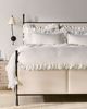 Anthropologie Fera Cotton Embroidered Sateen Duvet - 1