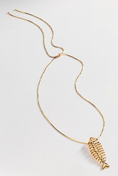 Anthropologie Fish Pendant Necklace