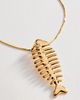 Anthropologie Fish Pendant Necklace - 2