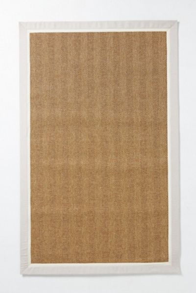 Anthropologie Flatwoven Double Border Performance Outdoor Rug