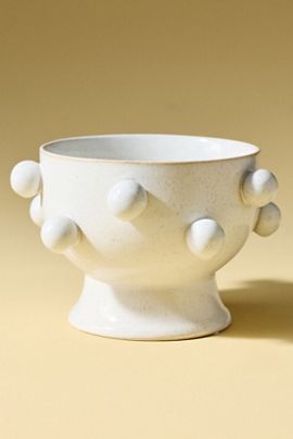 Anthropologie Footed Stoneware Vessel