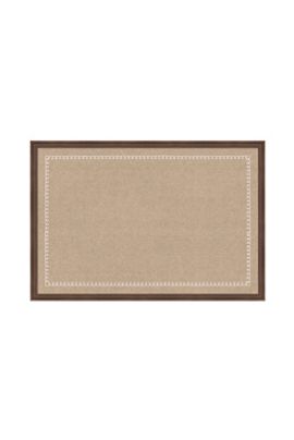 Anthropologie Framed White Scalloped Edge Pinboard