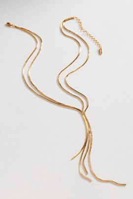 Anthropologie Fringe Y-Neck Necklace