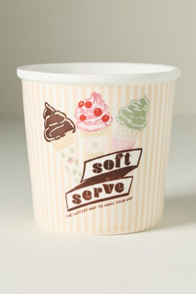 Anthropologie Glace Stoneware Ice Cream Pint Bowl