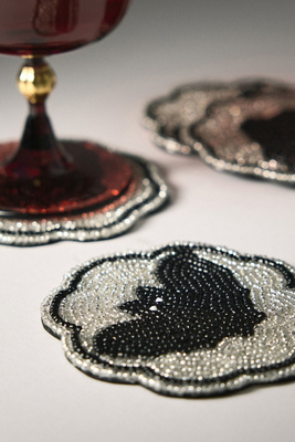 Anthropologie Beaded Coasters