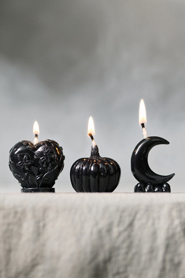 Halloween Decorative Shaped Wax Candle Set