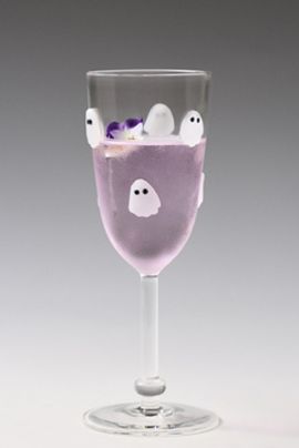 Anthropologie Halloween Icon Flute Glass