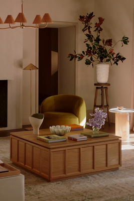 Anthropologie Halstead Storage Coffee Table - Thumbnail 2