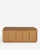 Anthropologie Halstead Oak Storage 43" Coffee Table - 2