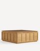 Anthropologie Halstead Oak Storage 43" Coffee Table - 3