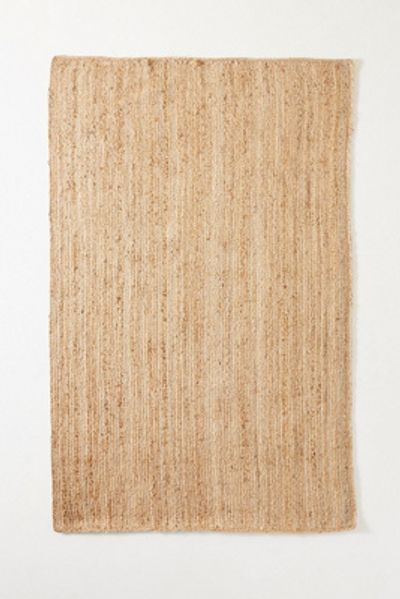 Anthropologie Handwoven Jute Lorne Rectangle Rug