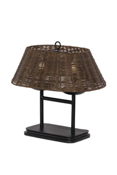 Anthropologie Harwick Rattan Table Lamp