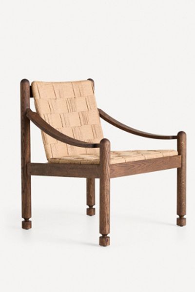 Anthropologie Hollis Woven Rattan Accent Chair