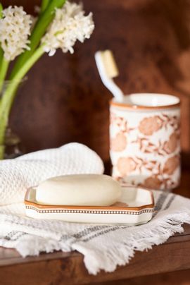 Anthropologie Hotel Ceramic Soap Dish