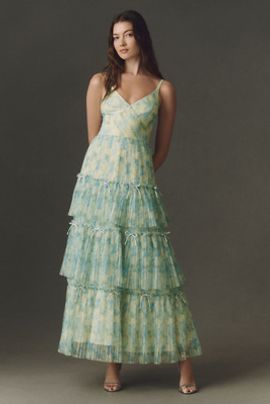 Anthropologie Hutch Madi Tiered Gown