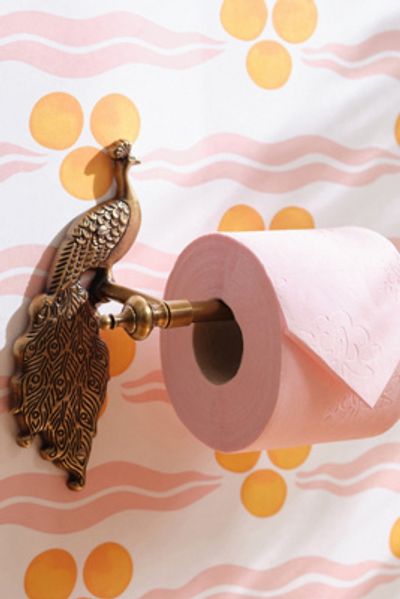 Anthropologie Ida Peacock Toilet Paper Holder