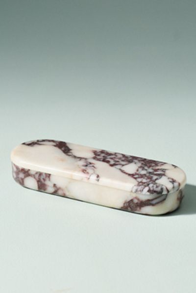 Anthropologie Lauren Elizabeth Calacatta Marble Pill Dish
