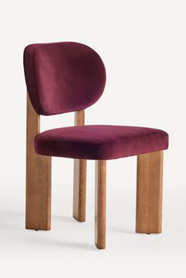 Anthropologie Leah Velvet Dining Chair