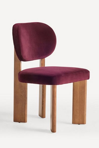 Anthropologie Leah Velvet Dining Chair