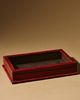Anthropologie Leather and Wood Display Box with Glass Lid - 1