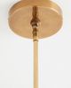 Anthropologie Lee Brass 24" Ruched Printed Semi-Flush Mount Pendant Light - 5