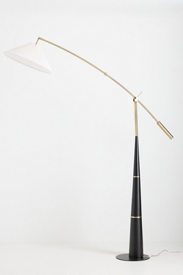 Anthropologie Leroy Pleated Arc Floor Lamp - Thumbnail 3