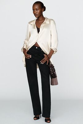 Anthropologie Levi's Ribcage High Rise Straight Leg Jeans