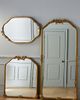 Anthropologie Luisa Hummingbird Gilded Flower Oval Wall Mirror - 3
