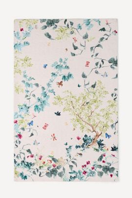 Anthropologie Lya Tufted Butterfly Garden Rug