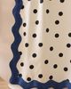 Anthropologie Maeve Cotton Polka Dot Scallop Shower Curtain - 2