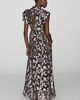 Anthropologie Maeve Metallic Flutter-Sleeve Maxi Dress - 2