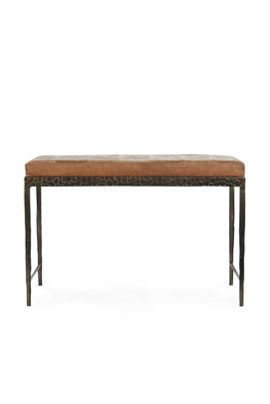 Anthropologie Malo Leather Bench
