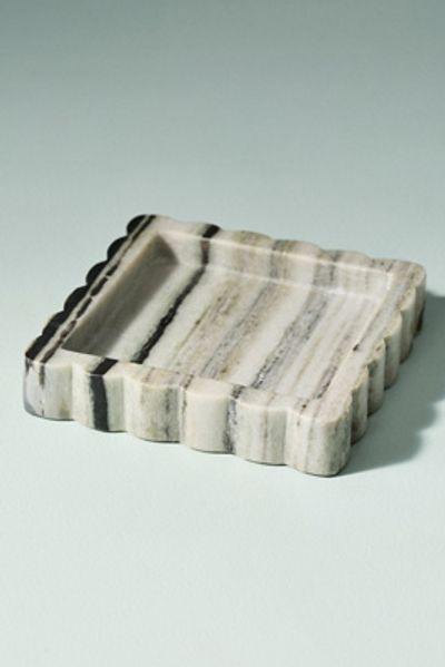 Anthropologie Marble Scalloped Trinket