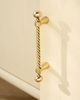 Anthropologie Maude Twisted Rope Brass Handle - 1