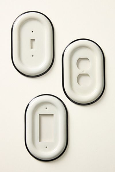 Anthropologie Merritt Enamel Switch Plate