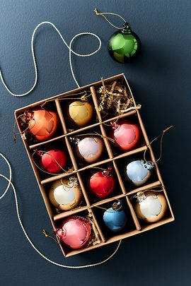 Anthropologie Mirrored Bauble Ornaments