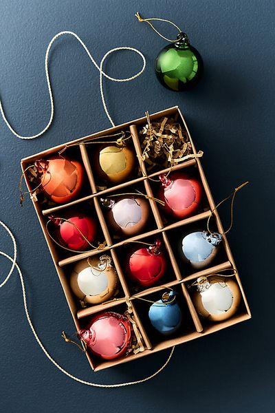 Anthropologie Mirrored Bauble Ornaments