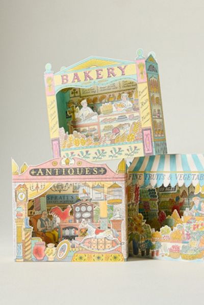Anthropologie Mixed Pack 3D Greeting Cards, Set of 6 by Emily Sutton Shop
