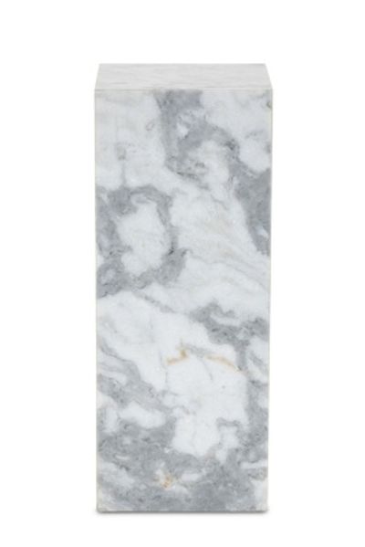 Anthropologie Modern Marble Small Pedestal Accent Table