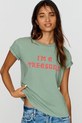 Anthropologie MOTHER The Boxy Goodie 100% Cotton Tee