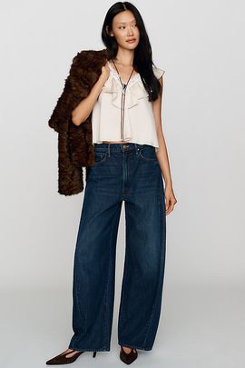 Anthropologie MOTHER The Spoonful Nerdy High Rise Barrel Jeans