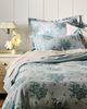 Anthropologie Nadia Cotton Solid Floral Embellished Euro Sham - 2