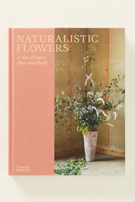Anthropologie Naturalistic Flowers Hardcover Book